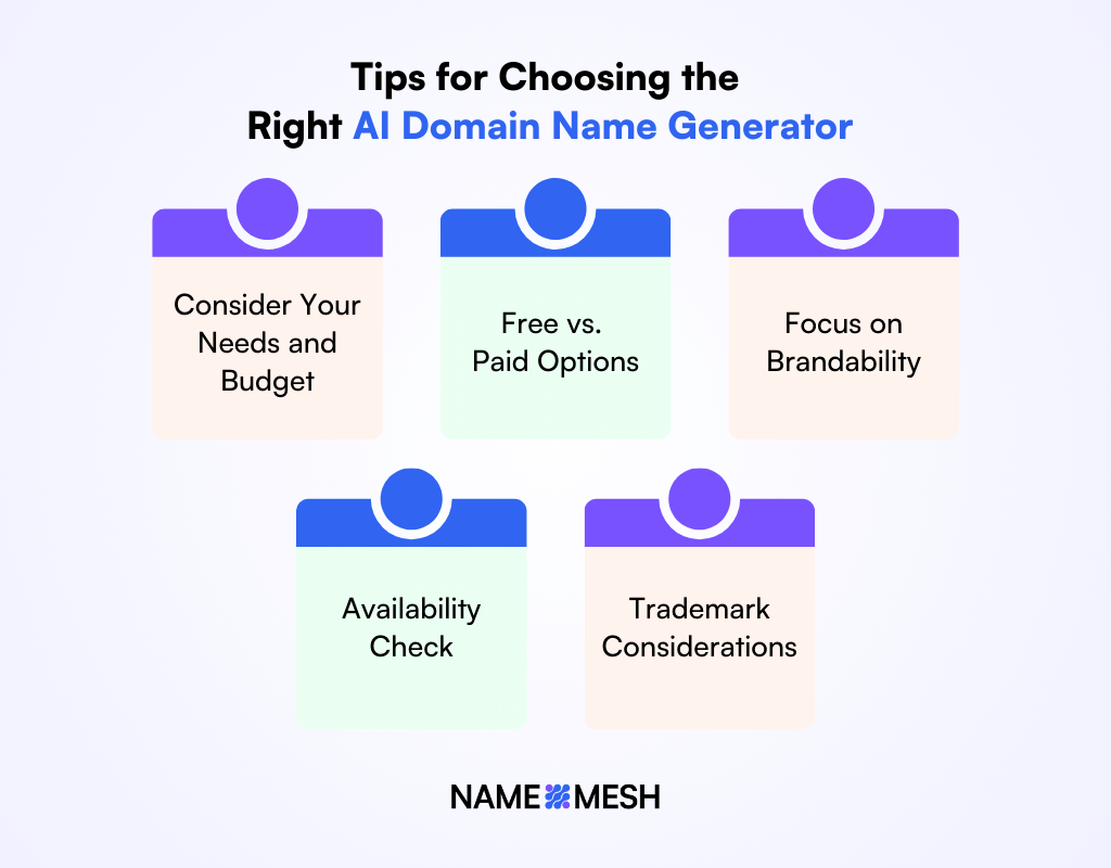 Tips for Choosing the Right AI Domain Name Generator